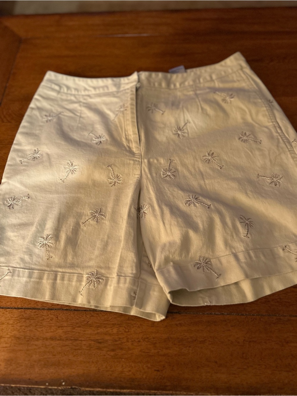 Talbot Tan Embroidery Shorts
